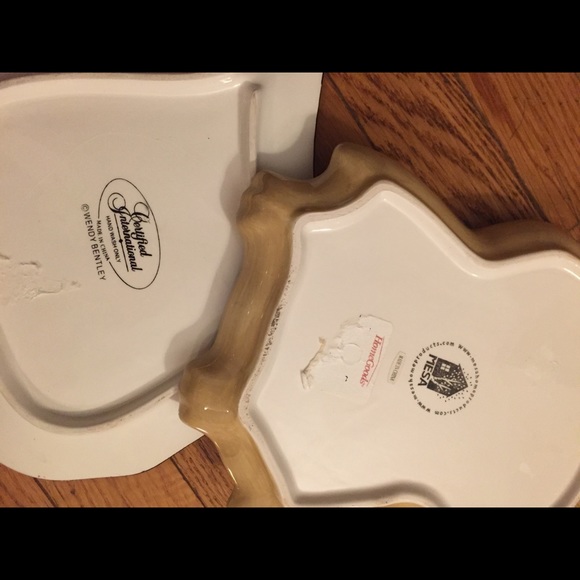 SET OF FOUR “New vintage” owl whimsy cheese/charcuterie plates girls night out - Picture 2 of 4